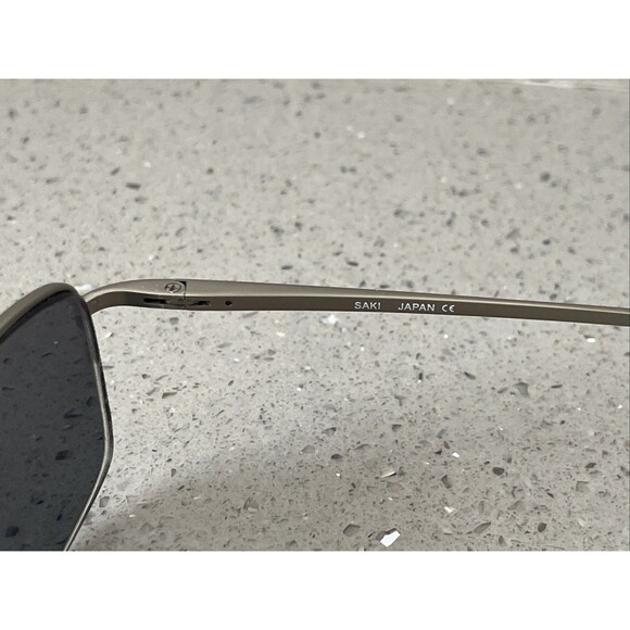 Saki MOD 312 Eyeglasses Frames ONLY DGUN 55-18-145 Gunmetal Flex Hinge Japan - Picture 6 of 14
